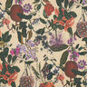tessuto arredo mezzo panama Frutti nostalgici – mandorla/uva,  thumbnail number 1