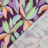 satin di cotone Foglie in stampa digitale | Poppy Fabrics – melanzana/verde chiaro,  thumbnail number 4
