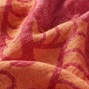 Asciugamano da spiaggia Hamam con decorazioni jacquard – rosso/arancio pesca, 