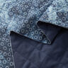 Tessuto Chambray trapuntato con fiore batik – colore blu jeans,  thumbnail number 3