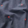 jersey di cotone Cuori con aspetto jeans stampa digitale – grigio blu/rosso fuoco,  thumbnail number 2