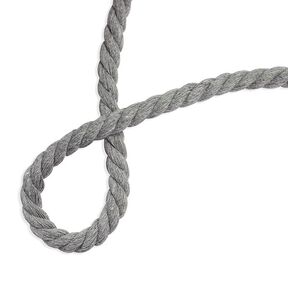 cordoncino in cotone [ Ø 8 mm ] – grigio, 