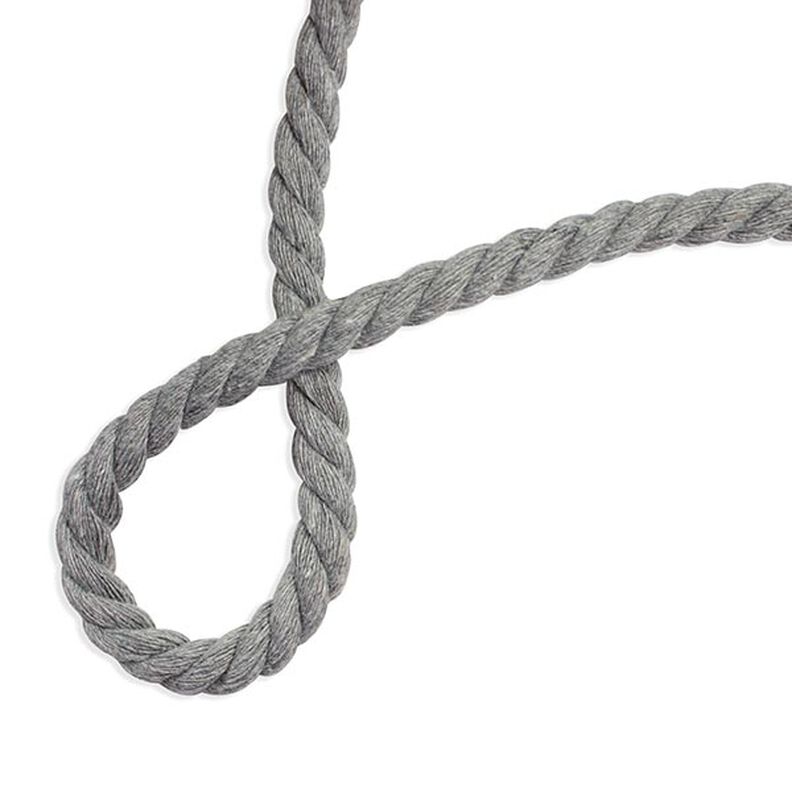 cordoncino in cotone [ Ø 8 mm ] – grigio,  image number 2