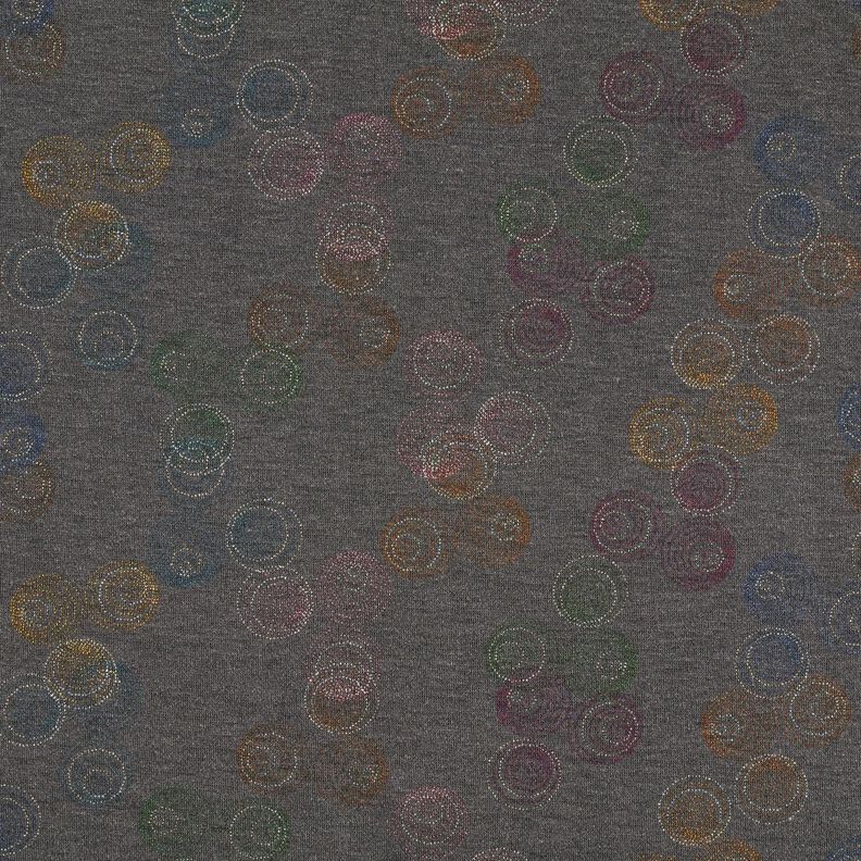 jersey di viscosa Cerchi variopinti – grigio pietra, image number 1