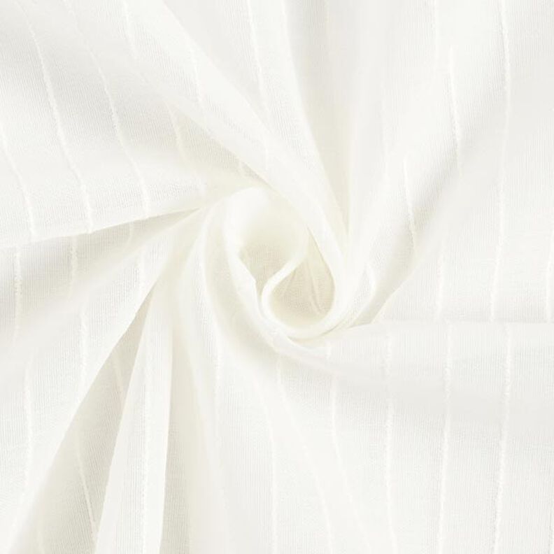 tessuto per tende, righe larghe, filato fantasia, 300 cm – bianco,  image number 1