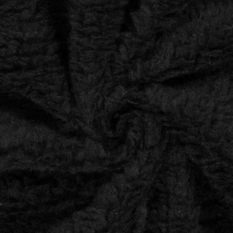 Pelliccia d'agnello sintetica – nero,  image number 2