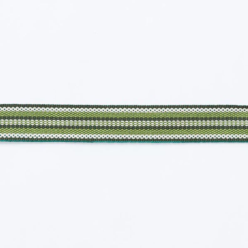 nastro tessuto motivo etnico [ 15 mm ] – verde scuro/verde erba,  image number 1
