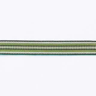 nastro tessuto motivo etnico [ 15 mm ] – verde scuro/verde erba, 