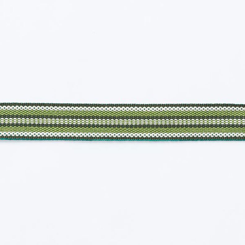 nastro tessuto motivo etnico [ 15 mm ] – verde scuro/verde erba,  image number 1
