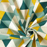 tessuto arredo mezzo panama triangoli – verde,  thumbnail number 3