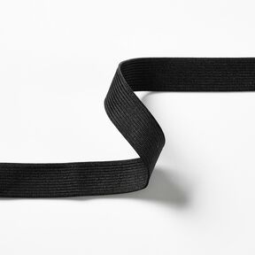 Nastro elasticizzato liscio [3 m | 20 mm] &ndash; nero, 