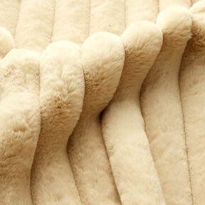 tessuto da tappezzeria soffice tessuto a coste – beige chiaro, 