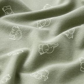 Jersey a nido d’ape cuccioli di elefante – greige, 