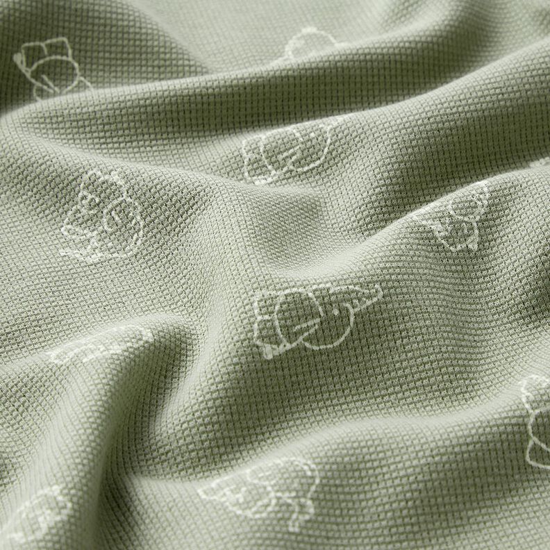 Jersey a nido d’ape cuccioli di elefante – greige,  image number 2