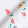 fine batista di cotone Fiorellini ricamati | Poppy Fabrics – bianco/arancio neon,  thumbnail number 4
