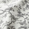 tessuto in cotone cretonne Uccelli – grigio ardesia/bianco lana,  thumbnail number 2