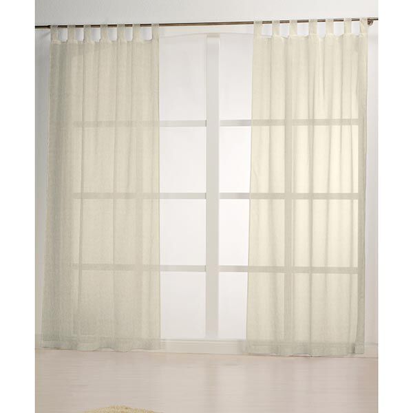 tessuto per tende, voile effetto lino 300 cm – naturale,  image number 5