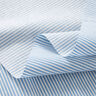 Tessuto elasticizzato per camicia a righe strette – bianco/azzurro,  thumbnail number 3