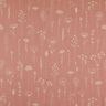 tessuto arredo mezzo panama Delicati fiori – rosa anticato,  thumbnail number 1