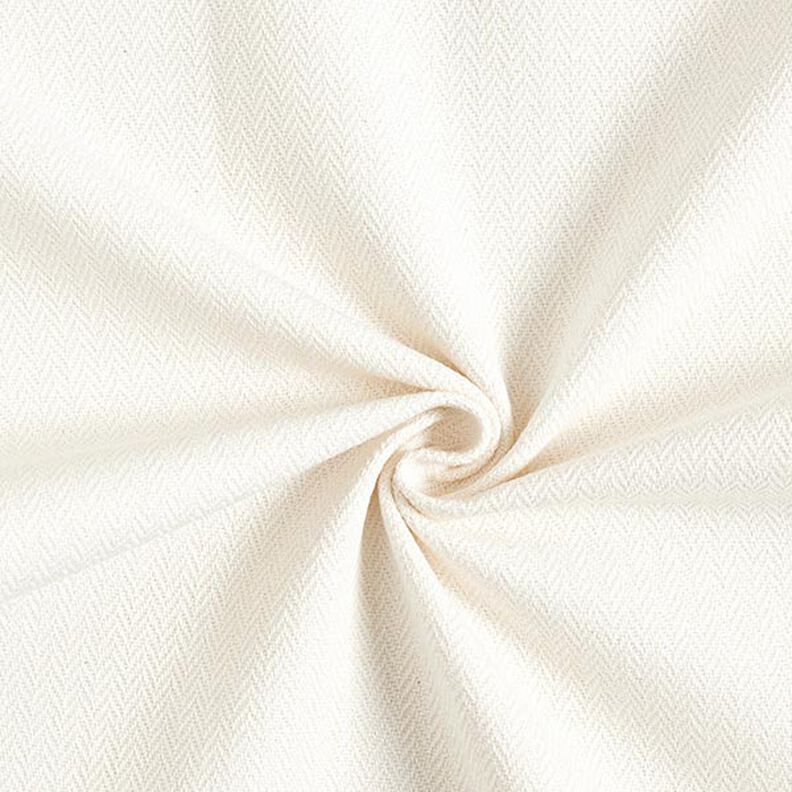 tessuto arredo Jacquard Chevron sottile – bianco lana,  image number 1