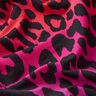 French terry, felpa estiva Leopardo a colore sfumato stampa digitale | by Poppy – porpora/rosso,  thumbnail number 2