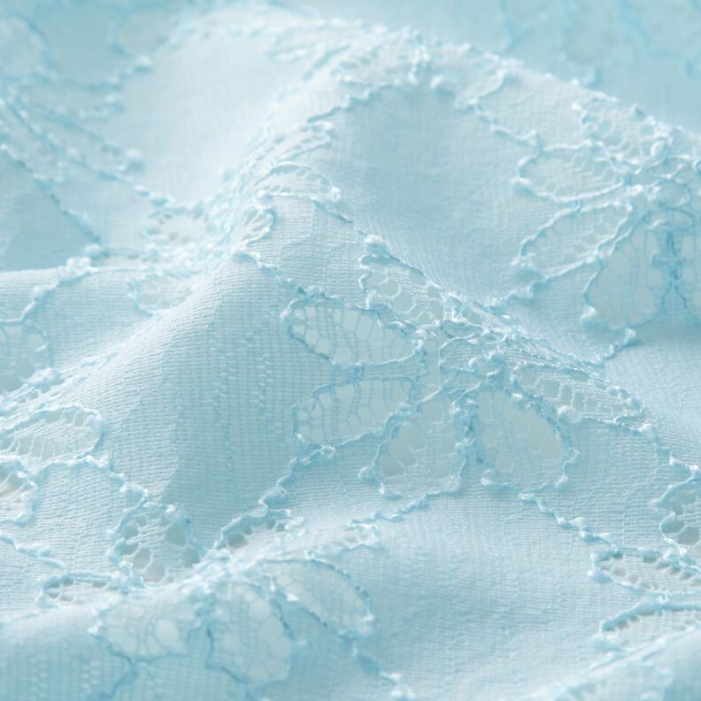 Fiori in pizzo elasticizzato – blu ghiaccio,  image number 2