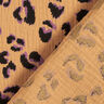 mussolina / tessuto doppio increspato Motivo leopardato – oro anticato/lillà rosso,  thumbnail number 4