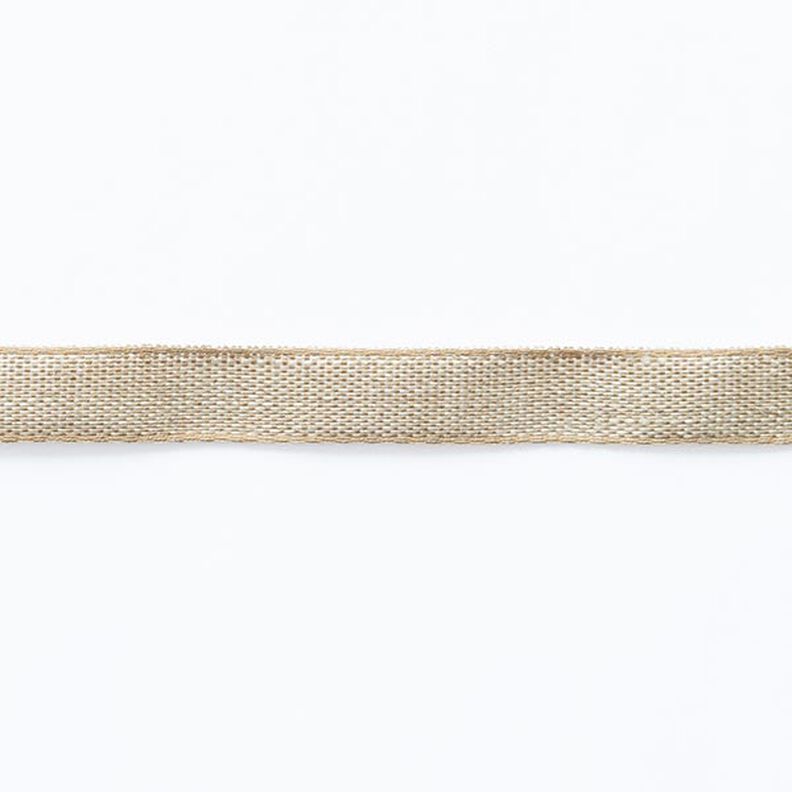 nastro tessuto lino/cotone [ 10 mm ] – beige,  image number 1