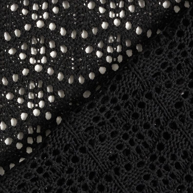 Tessuto a maglia motivo a onde &ndash; nero,  image number 4