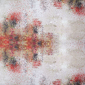 GOTS Jersey di cotone Mosaico sparso | TCC x LOOKS by Wolfgang Joop – rosso/beige scuro, 