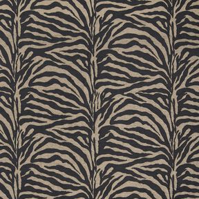 tessuto da tappezzeria Jacquard zebra – cachi/nero, 