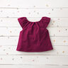 mussolina / tessuto doppio increspato – rosso Bordeaux,  thumbnail number 8