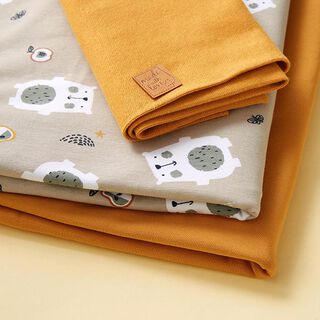 pacchetto di tessuti jersey orso – sabbia, 