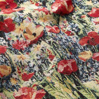 tessuto arredo gobelin papaveri – rosso carminio, 