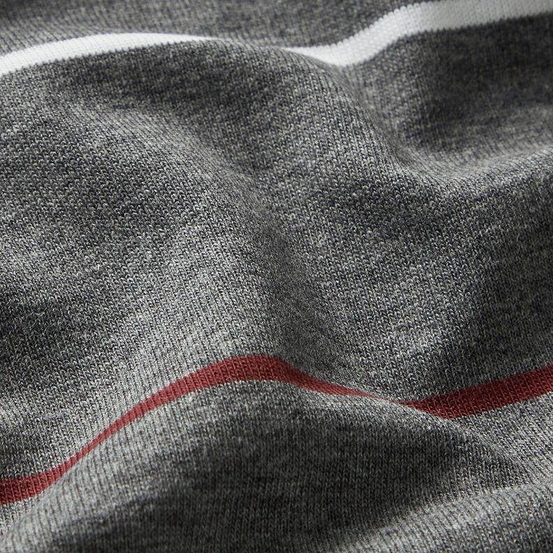 jersey di cotone Righe colorate – grigio ardesia,  image number 2
