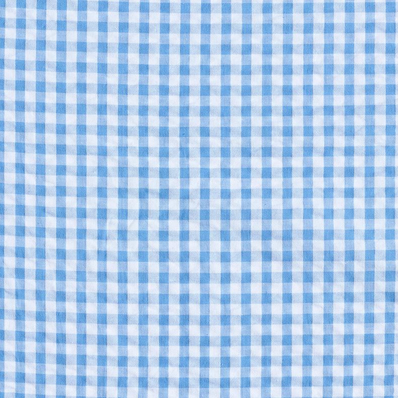 seersucker cotone A quadri intrecciati – blu/bianco, image number 1