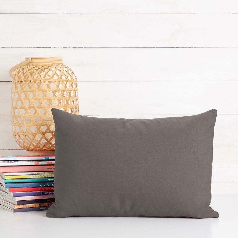 tessuto in cotone cretonne tinta unita – grigio scuro,  image number 9