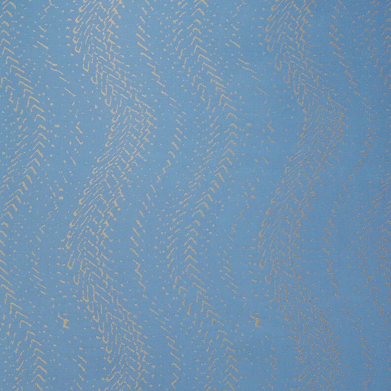 tessuto per fodere Jacquard Motivo a squame – blu/oro,  image number 1