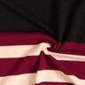 Tessuto in maglia a righe larghe – rosso Bordeaux/beige,  thumbnail number 4