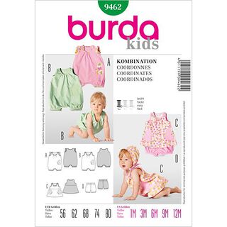 Tutina bambino / abito / pantaloncini, Burda 9462, 