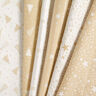 tessuto arredo Jacquard lurex Ghirlanda di fiocchi di neve – beige chiaro/oro,  thumbnail number 5