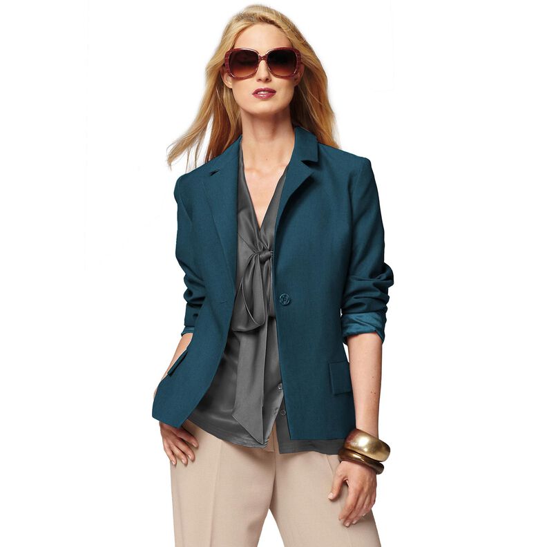 gabardine bi-stretch – blu oceano,  image number 6
