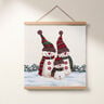 taglio di tessuto gobelin trio di pupazzi di neve – beige chiaro,  thumbnail number 6