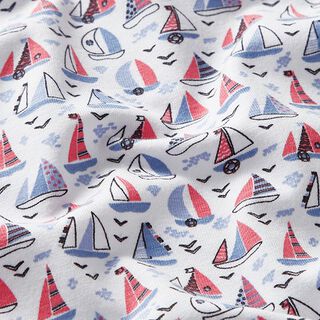 jersey di cotone barche a vela – bianco, 