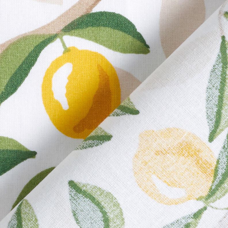 cotone rivestito Limoni dipinti – bianco/giallo limone,  image number 5