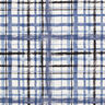 Misto lino-viscosa con quadri astratti – bianco/blu acciaio,  thumbnail number 1