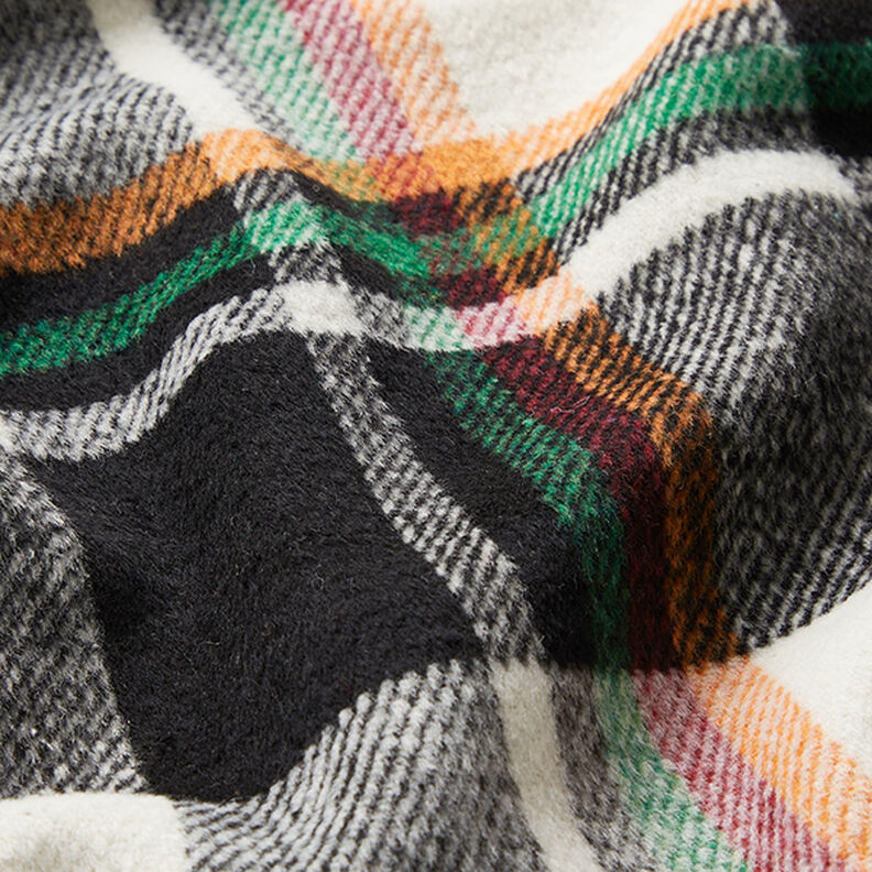 Cappotto in tessuto a quadri colorati – nero/bianco,  image number 2