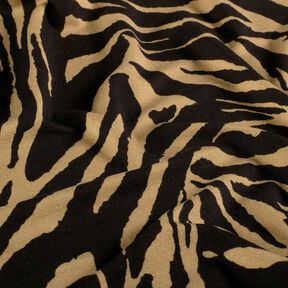 jersey di viscosa Stampa zebra – moca/nero, 