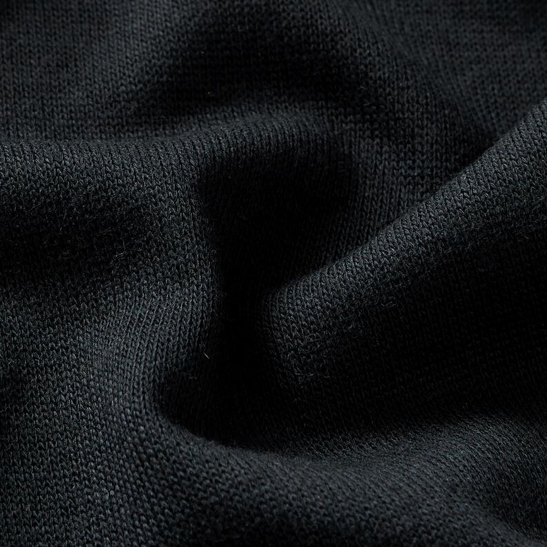 Maglia fine in tinta unita, leggera – nero-azzurro,  image number 2