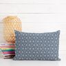 tessuto in cotone cretonne Fiori e tralci – grigio blu/bianco,  thumbnail number 6